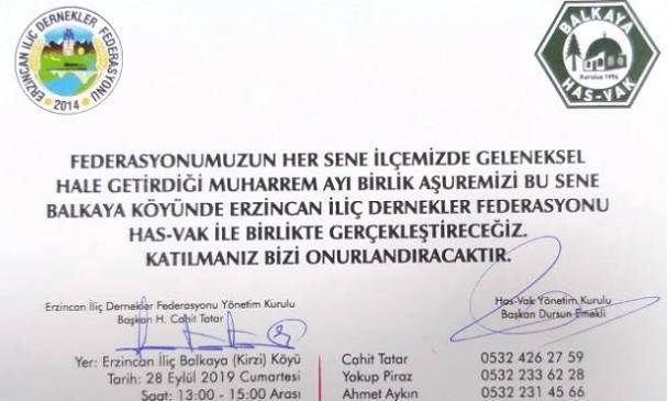 Aşure Günü Şeyh Hasan El-Kirzi’nin manevi huzurunda yapılacak